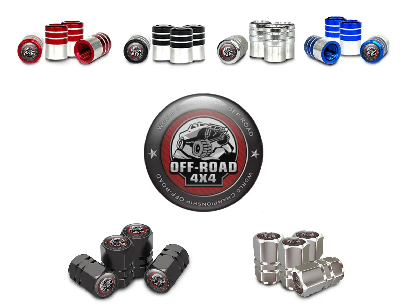 Rim Valve Stem Caps Car Customizable Look